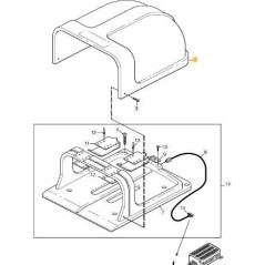 TAPA DE GARAJE ORIGINAL STIGA - 1126-1241-01 | Newgardenstore.eu