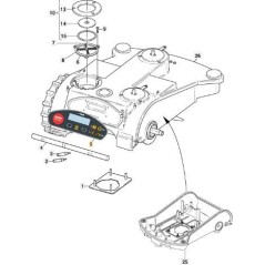 TASTIERA ORIGINALE STIGA - 1126-1126-01 | Newgardenstore.eu