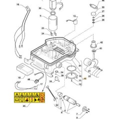 Tapa base de carga ORIGINAL STIGA - 1126-9164-01 | Newgardenstore.eu
