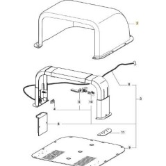 TAPA DE GARAJE ORIGINAL STIGA - 1126-1472-01 | Newgardenstore.eu