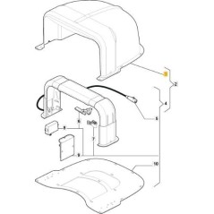 TAPA DE GARAJE ORIGINAL STIGA - 1126-1359-02 | Newgardenstore.eu