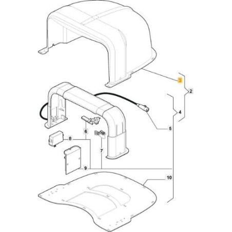 TAPA DE GARAJE ORIGINAL STIGA - 1126-1359-02 | Newgardenstore.eu