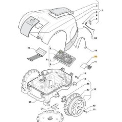 RÉCEPTEUR STIGA ORIGINAL - 1126-1072-01