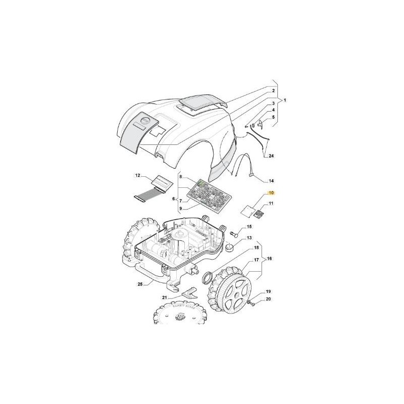 RICEVITORE ORIGINALE STIGA - 1126-1072-01