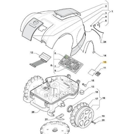 RECEPTOR STIGA ORIGINAL - 1126-1072-01 | Newgardenstore.eu