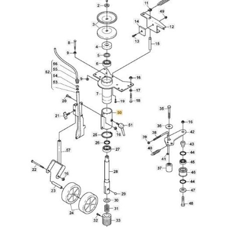 SUPPORT ORIGINAL STIGA - 1126-8027-01 | Newgardenstore.eu