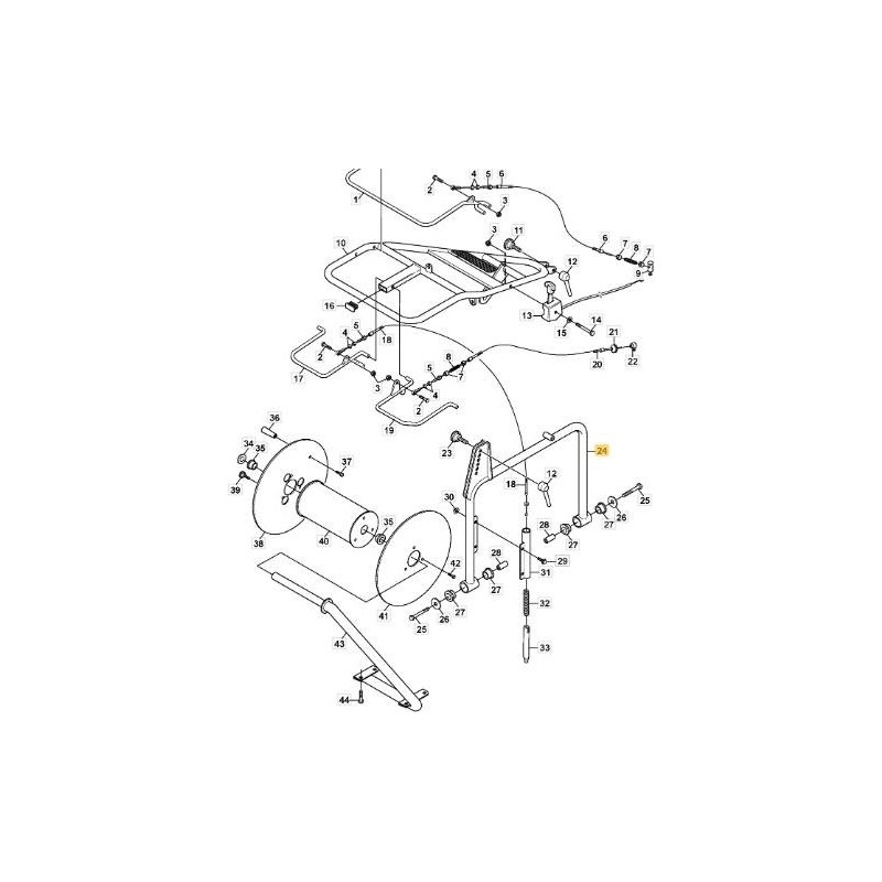 GUIDON INFÉRIEUR ORIGINAL STIGA - 1126-8077-01
