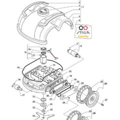 MOTORE DI TAGLIO 24V-25-4000 ORIGINALE STIGA - 1126-1027-01