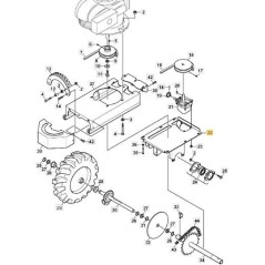 SUPPORTO SCATOLA INGRANAGGIO ORIGINALE STIGA - 1126-8078-01 | Newgardenstore.eu
