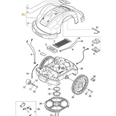 STIGA ORIGINAL 325 SHELL - 1126-1420-02 | Newgardenstore.eu