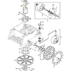 MOTEUR DE COUPE 24V-25-3000-47 ORIGINAL STIGA - 1126-1219-01
