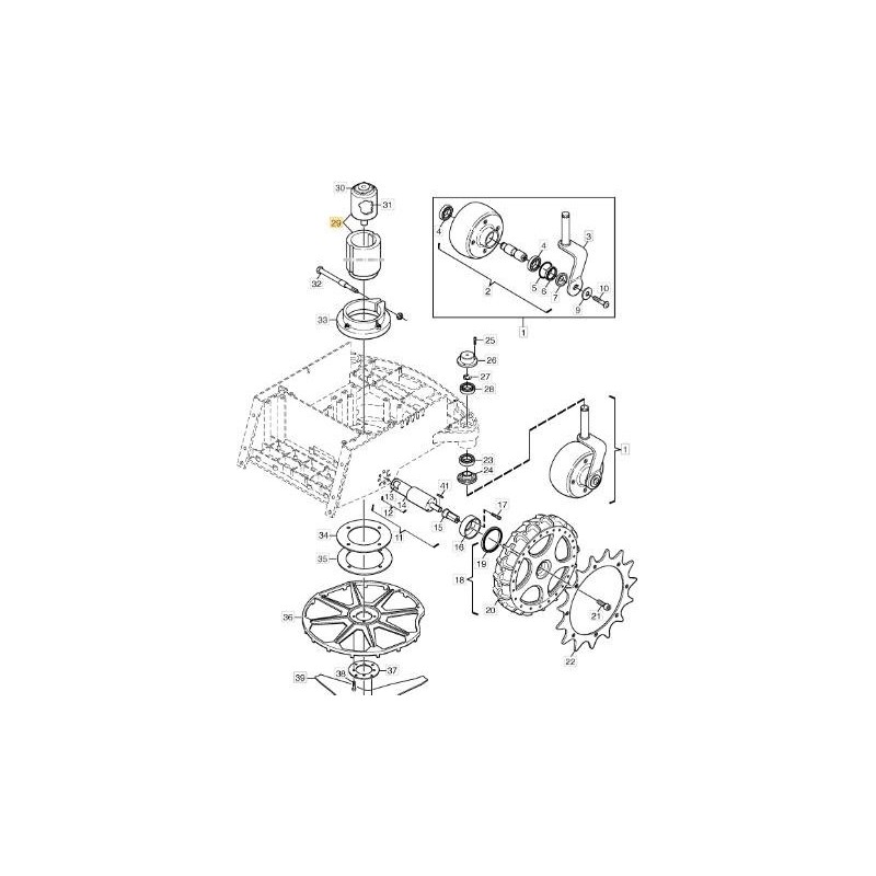 SCHNEIDMOTOR 24V-25-3000-47 ORIGINAL STIGA - 1126-1219-01