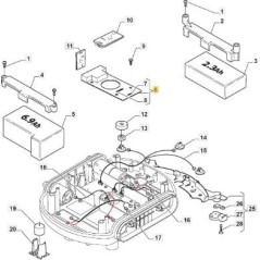 PLACA BASE AUTOCLIP 140 ORIGINAL STIGA - 1126-1050-01