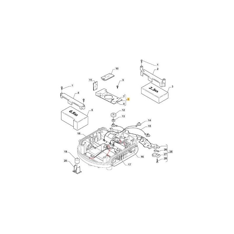 SCHEDA MADRE AUTOCLIP 140 ORIGINALE STIGA - 1126-1050-01