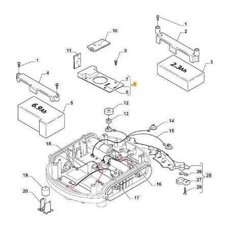 PLACA BASE AUTOCLIP 140 ORIGINAL STIGA - 1126-1050-01 | Newgardenstore.eu