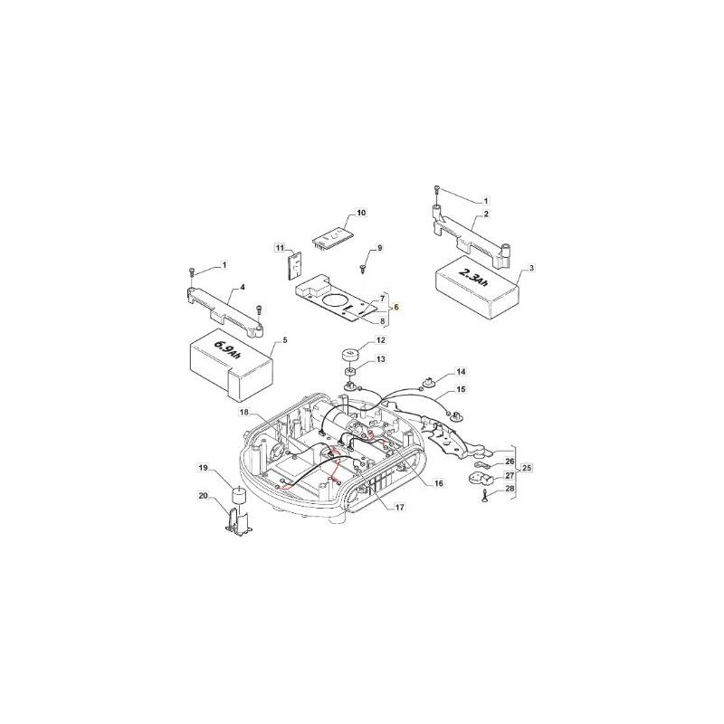 PLACA BASE AUTOCLIP 145 ORIGINAL STIGA - 1126-1051-01