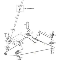 Cable de mando derecho compatible STIGA 27270600 1134-9138-01