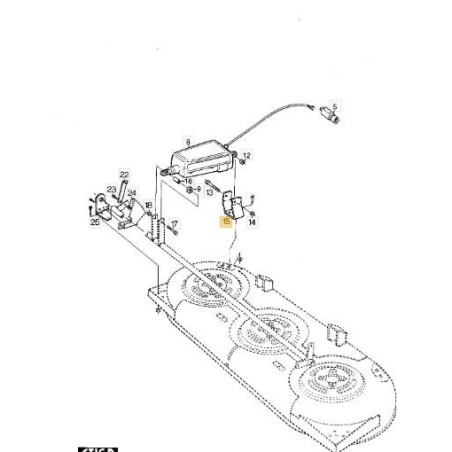 ORIGINAL STIGA BRACKET - 1134-4682-01 | Newgardenstore.eu