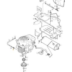 RACCORD DE TUYAU DE VIDANGE D'HUILE ORIGINAL STIGA 3/8 - 1134-5825-01