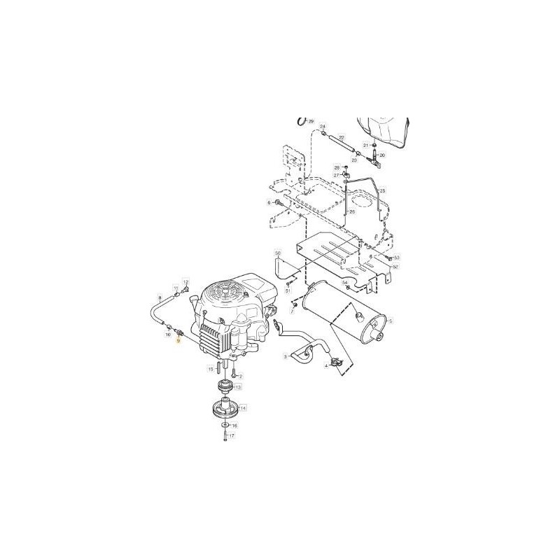 RACCORD DE TUYAU DE VIDANGE D'HUILE ORIGINAL STIGA 3/8 - 1134-5825-01