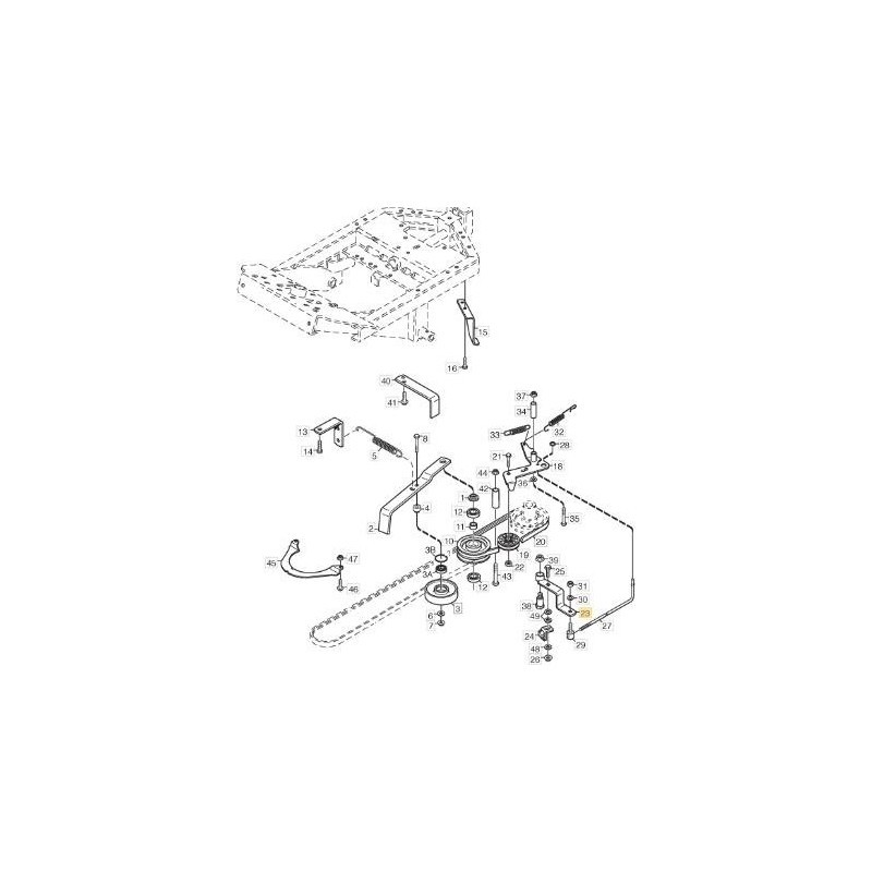 SUPPORT DE POULIE ORIGINAL STIGA - 1134-4111-01