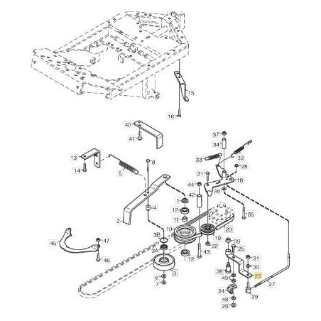 STAFFA PULEGGIA ORIGINALE STIGA - 1134-4111-01 | Newgardenstore.eu