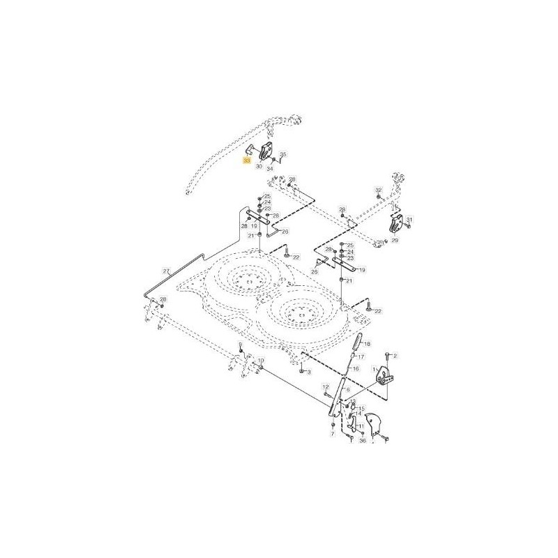RODILLO PLANO 92-107 ORIGINAL STIGA - 1134-4307-01