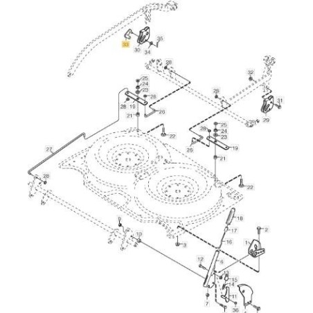 RODILLO PLANO 92-107 ORIGINAL STIGA - 1134-4307-01 | Newgardenstore.eu
