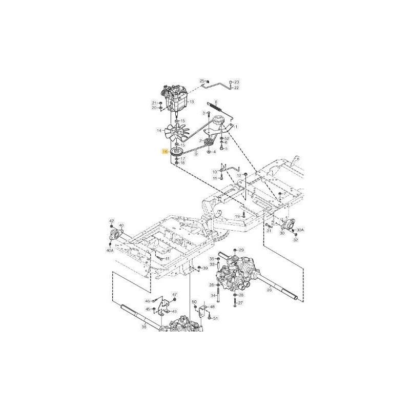 GUIA DE CORREA POLEA ORIGINAL STIGA - 1134-5821-01