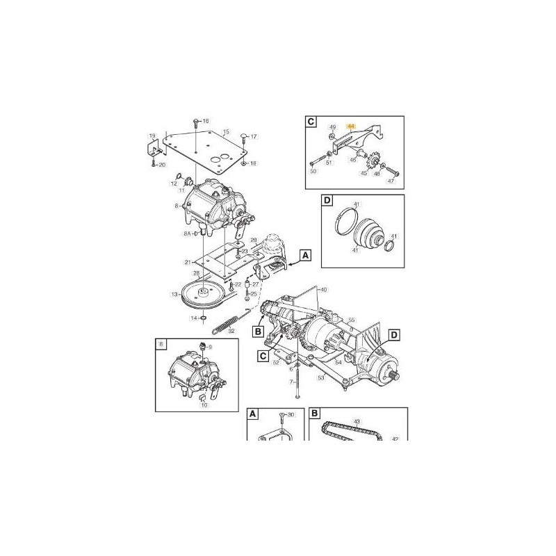 TENSOR DE CADENA (AJUSTABLE) ORIGINAL STIGA - 1134-7843-01