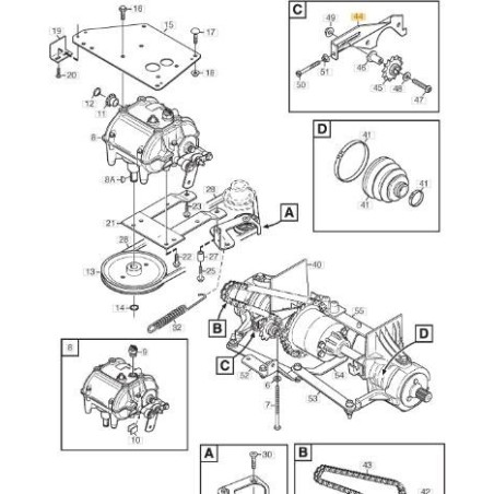 TENSOR DE CADENA (AJUSTABLE) ORIGINAL STIGA - 1134-7843-01 | Newgardenstore.eu