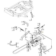 SUPPORT SUPÉRIEUR GALOP.TRACTION PARK ORIGINAL STIGA - 1134-2018-02 | Newgardenstore.eu