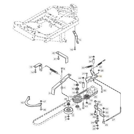 UPPER BRACKET GALOP.TRACTION PARK ORIGINAL STIGA - 1134-2018-02 | Newgardenstore.eu