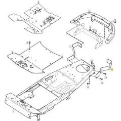 SOPORTE IZQUIERDO STIGA ORIGINAL - 1134-6630-01 | Newgardenstore.eu