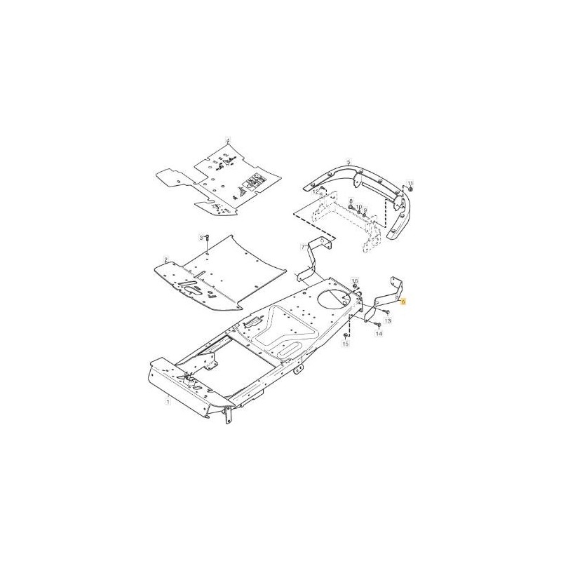 SOPORTE IZQUIERDO STIGA ORIGINAL - 1134-6630-01