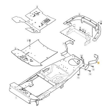 SOPORTE IZQUIERDO STIGA ORIGINAL - 1134-6630-01 | Newgardenstore.eu