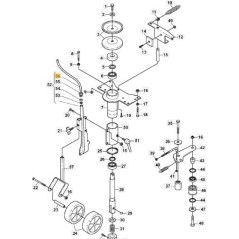 TUBE D'AILETTE INTERNE ORIGINAL STIGA - 112600219/0