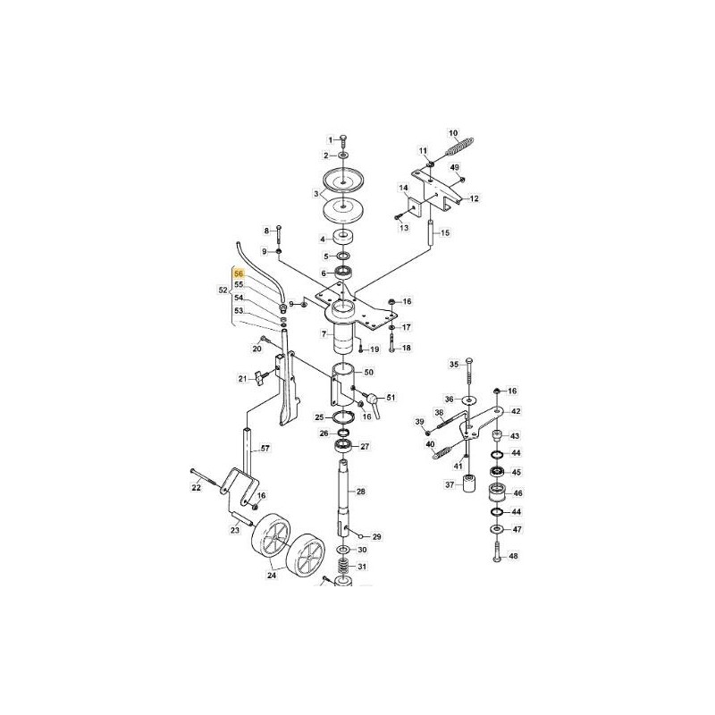 ORIGINAL STIGA INTERNES FIN-ROHR – 112600219/0