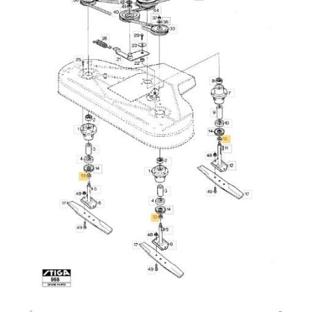 ORIGINAL STIGA SPACER - 1134-3725-02 | Newgardenstore.eu