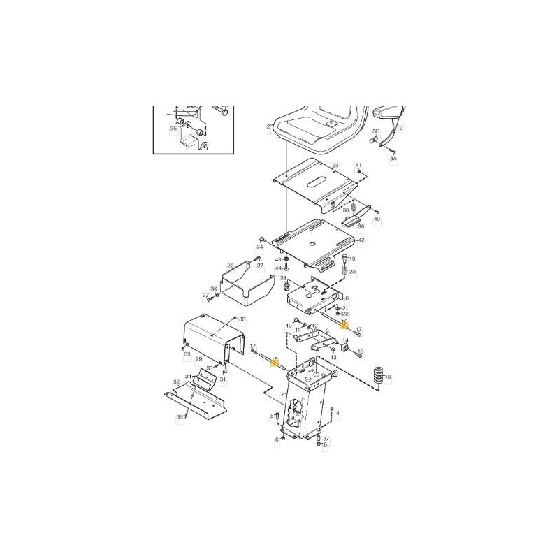 SHAFT FOR ORIGINAL STIGA SEAT SUPPORT - 1134-4082-03