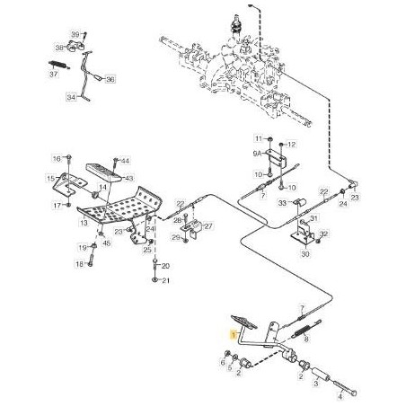 ORIGINAL STIGA BRAKE PEDAL - 1134-5655-01 | Newgardenstore.eu