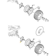 VORDERRADNABE 4WD W/H+FRONT/POST PRO ORIGINAL STIGA – 1134-4844-03 | Newgardenstore.eu