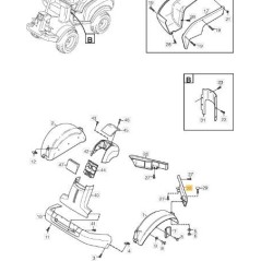ORIGINAL STIGA RAHMENSCHUTZ VORNE LINKS – 1134-3970-05
