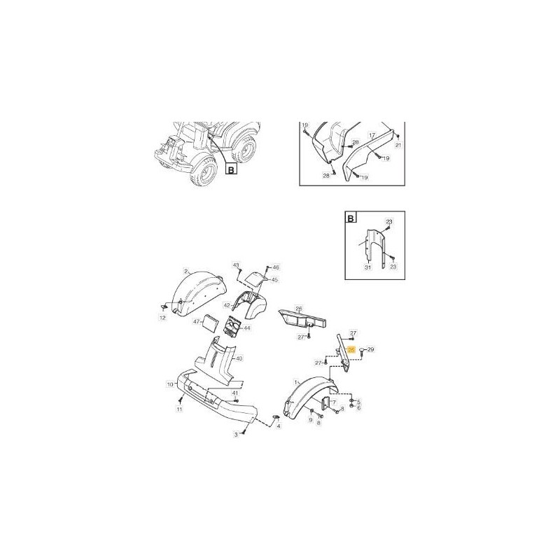 ORIGINAL STIGA FRONT LEFT FRAME PROTECTION - 1134-3970-05