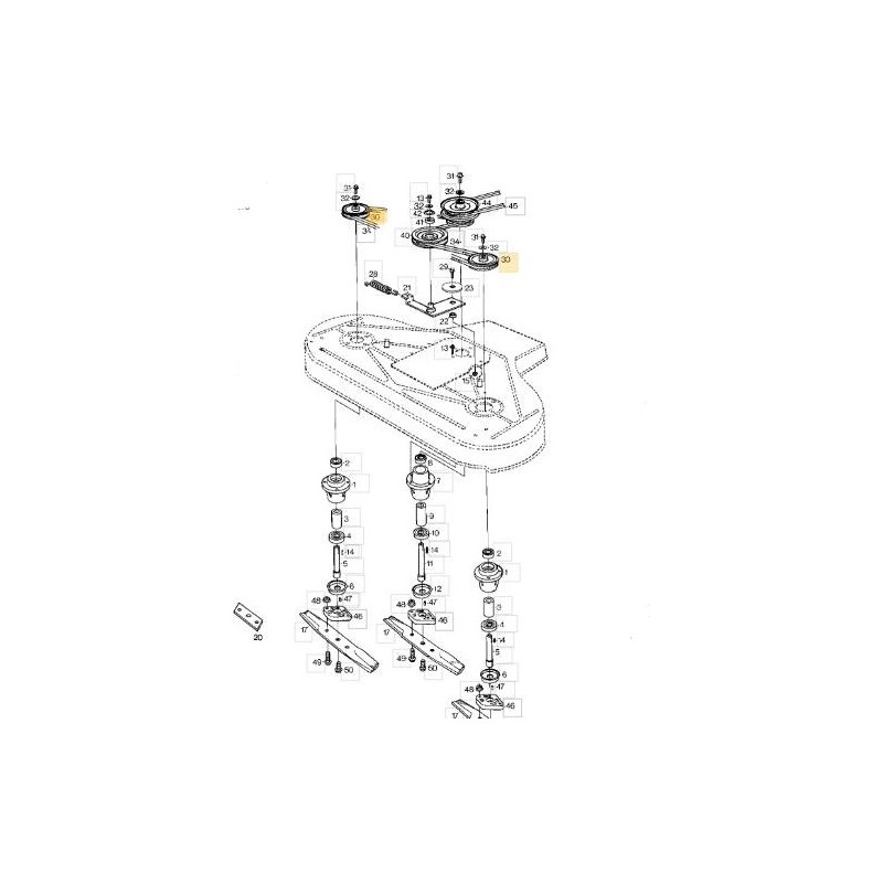 PULEGGIA X 110S ORIGINALE STIGA - 1134-1285-01