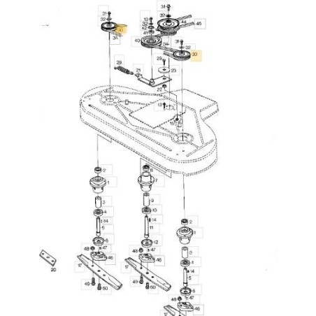 POULIE X 110S ORIGINALE STIGA - 1134-1285-01 | Newgardenstore.eu