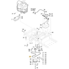 COURROIE DE TRANSMISSION ORIGINALE STIGA Kevlar ZTR 42 - 1134-9212-01