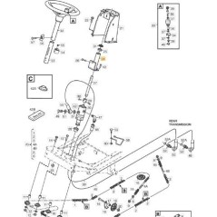 PROTEZIONE TUBO ASSE STERZO CON IDROGUIDA ORIGINALE STIGA - 1137-0044-01