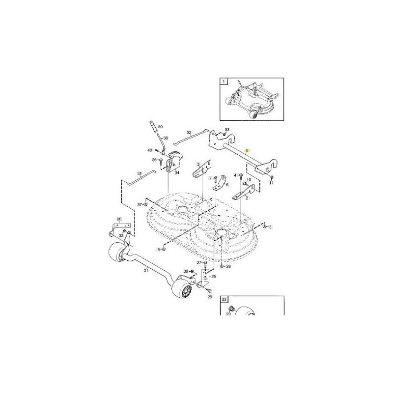 CORNICE DI MONTAGGIO ASSY ORIGINALE STIGA - 1134-6598-01