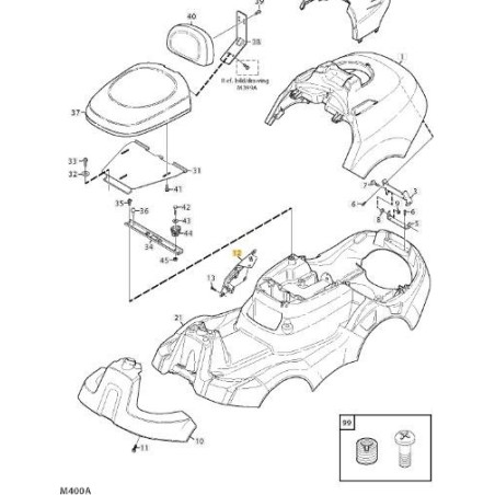 PTO COVER (BLACK) ORIGINAL STIGA - 1134-6581-04 | Newgardenstore.eu